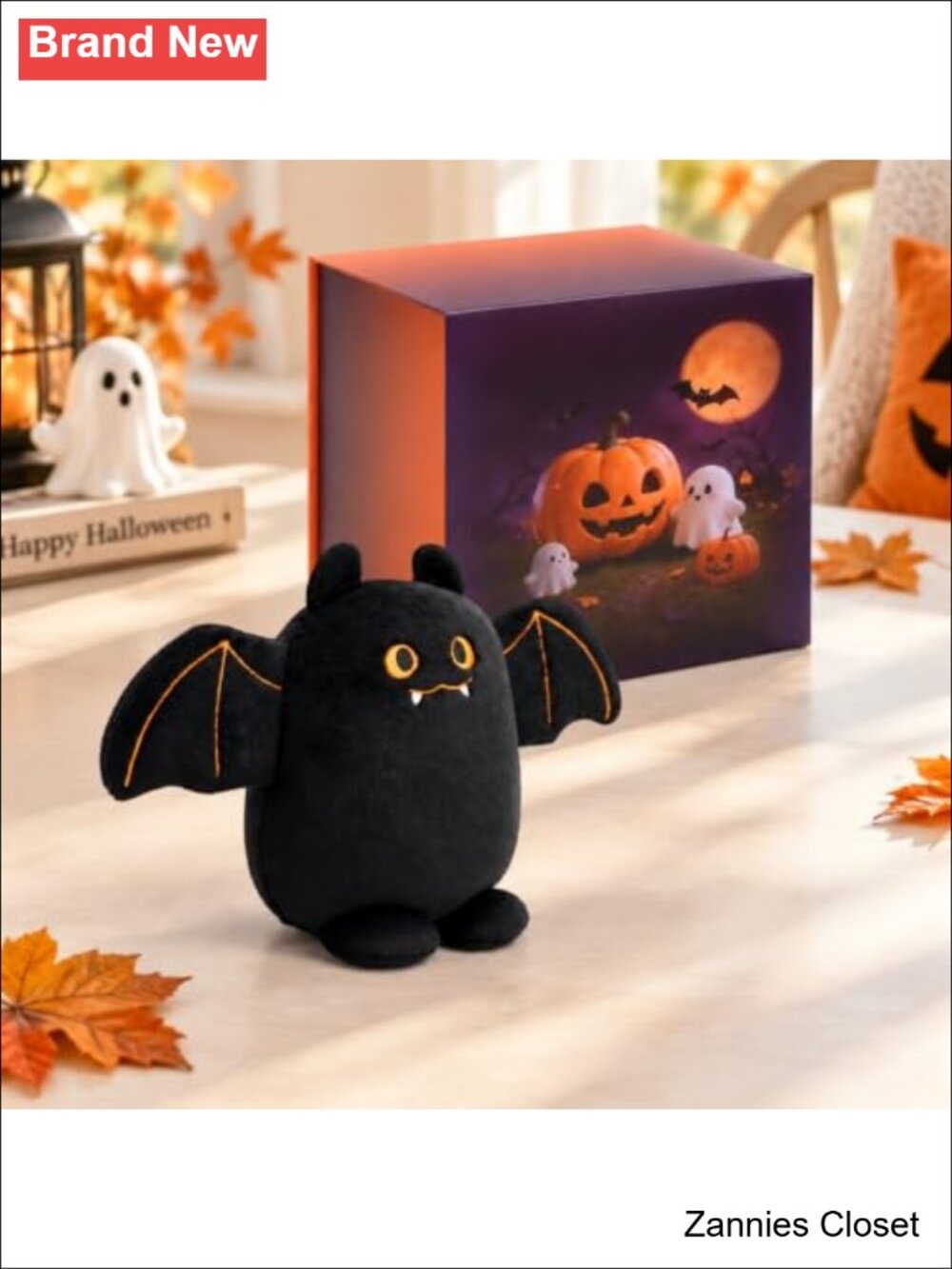 👻 IFOYO Bat Stuffed Animal Plush with Gift Box Halloween Decor 6.69in